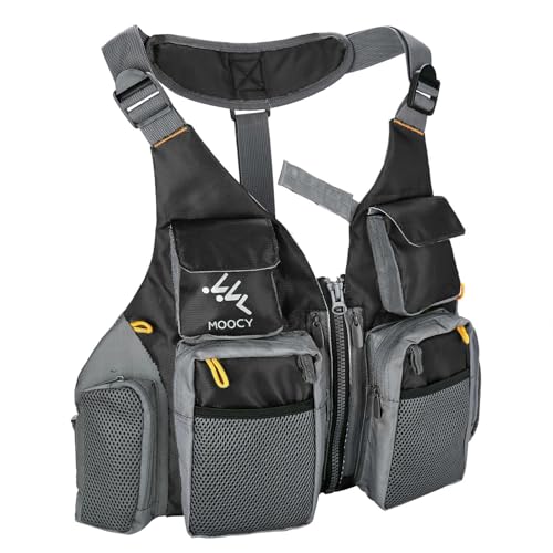Image of Fly Fishing Vest, Multi Pockets Jacket Fishing Vest for Men, Women