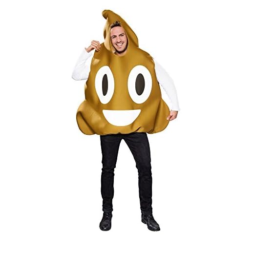 Festartikel-Müller-Überwurf Emoticon Manta, dibujo animado, color marrón, talla única Fyasa_706428-T04