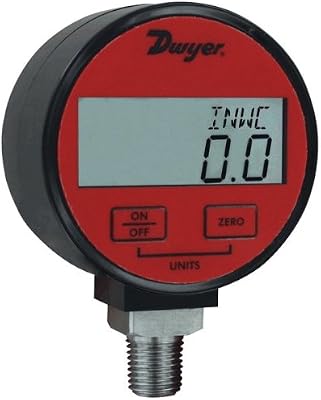 Dwyer® Digital Pressure Gage, DPGA-11, 1% Accuracy, Air & Compatible Gases, 0-500 psi