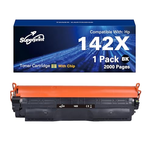 Cartouche toner HP 142X W1420X compatible avec puce lot de 142 pour LaserJet M110w MFP M140w