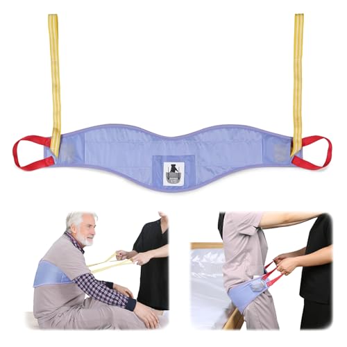 EHUCONWIB Transfer Sling for Elderly & Disabled - 260lbs Capacity Transfer Belt with Handles for Safe Bed/Wheelchair Mobility Aid