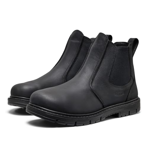Image of KEEN Utility Men's San Jose Chelsea Alloy Aluminum Toe 90 Degree Heel Pull On Work Boots