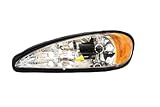 Discount Starter and Alternator GM2502196 Pontiac Grand AM Driver Side Replacement Headlight Plastic Lens With Bulbs