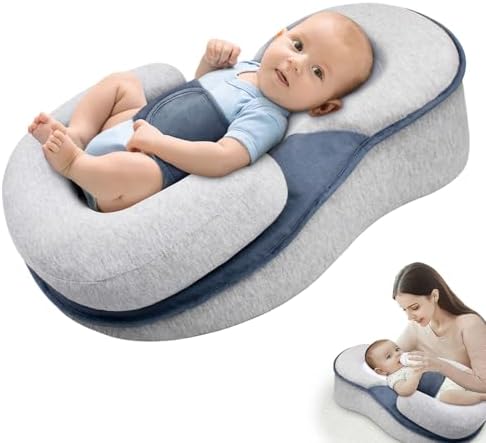 Almohada de cuña de cuna para recién nacido, almohada de cuña ajustable para tumbona perfecta para reducir la escupidura