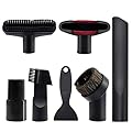 Set Accessori Aspirapolvere 7 Pezzi Universale 32-35mm, Spazzola per Divani, Auto e Peli di Animali, Compatibile con Kärcher, Miele, Bosch, Rowenta, Kit per Pavimenti, Angoli e Aspirapolvere per Auto