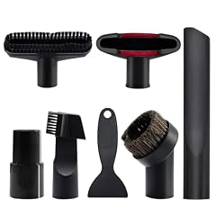 Set Accessori Aspirapolvere 7 Pezzi Universale 32-35mm, Spazzola per Divani, Auto e Peli di Animali, Compatibile con Kärcher, Miele, Bosch, Rowenta, Kit per Pavimenti, Angoli e Aspirapolvere per Auto