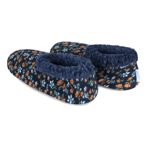 Snoozies Corduroy Slippers for Women with Memory Foam Insole, Sherpa-Lined Slipper Socks for Women Non-Skid2