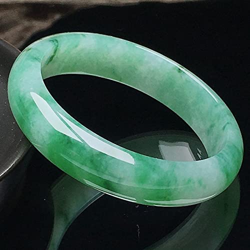Amazon.co.jp: 中国産天然ジェダイト 翡翠バングルブレスレット