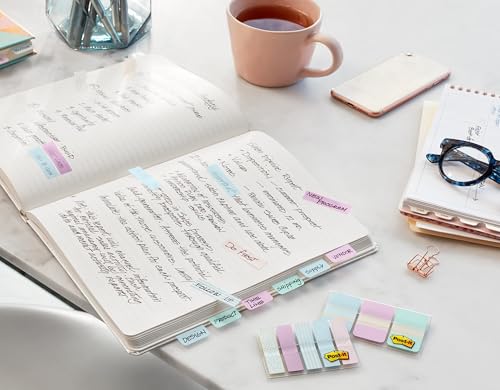 Post-It Index Tabs Lined Strong 25mm Assorted Green Blue Red Ref 686L-GBR [Pack 66] (686L-GBR)