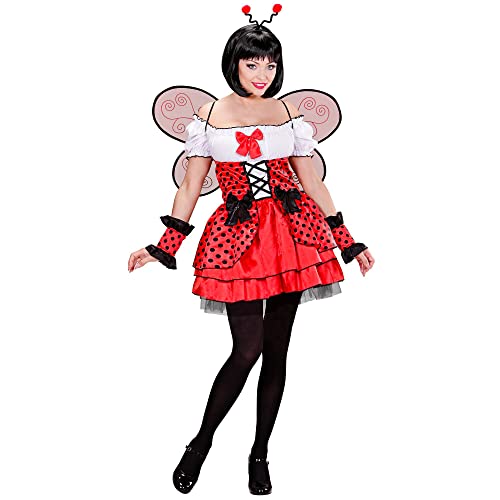 W WIDMANN MILANO Party Fashion - Costume de coccinelle, robe, manchettes, ailes, antennes, costume d'animal