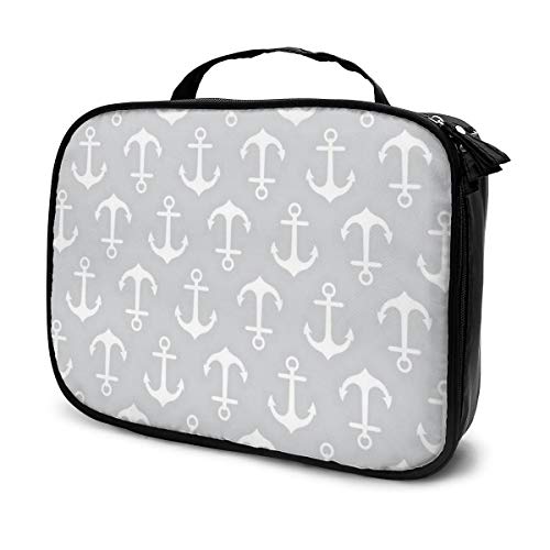 Preisvergleich Produktbild Kosmetiktasche Anker auf grauem Hintergrund, Aufbewahrungstasche, tragbar, multifunktional, Tragetasche, geeignet für Sport, Fitnessstudio, Yoga, Strand, Baden