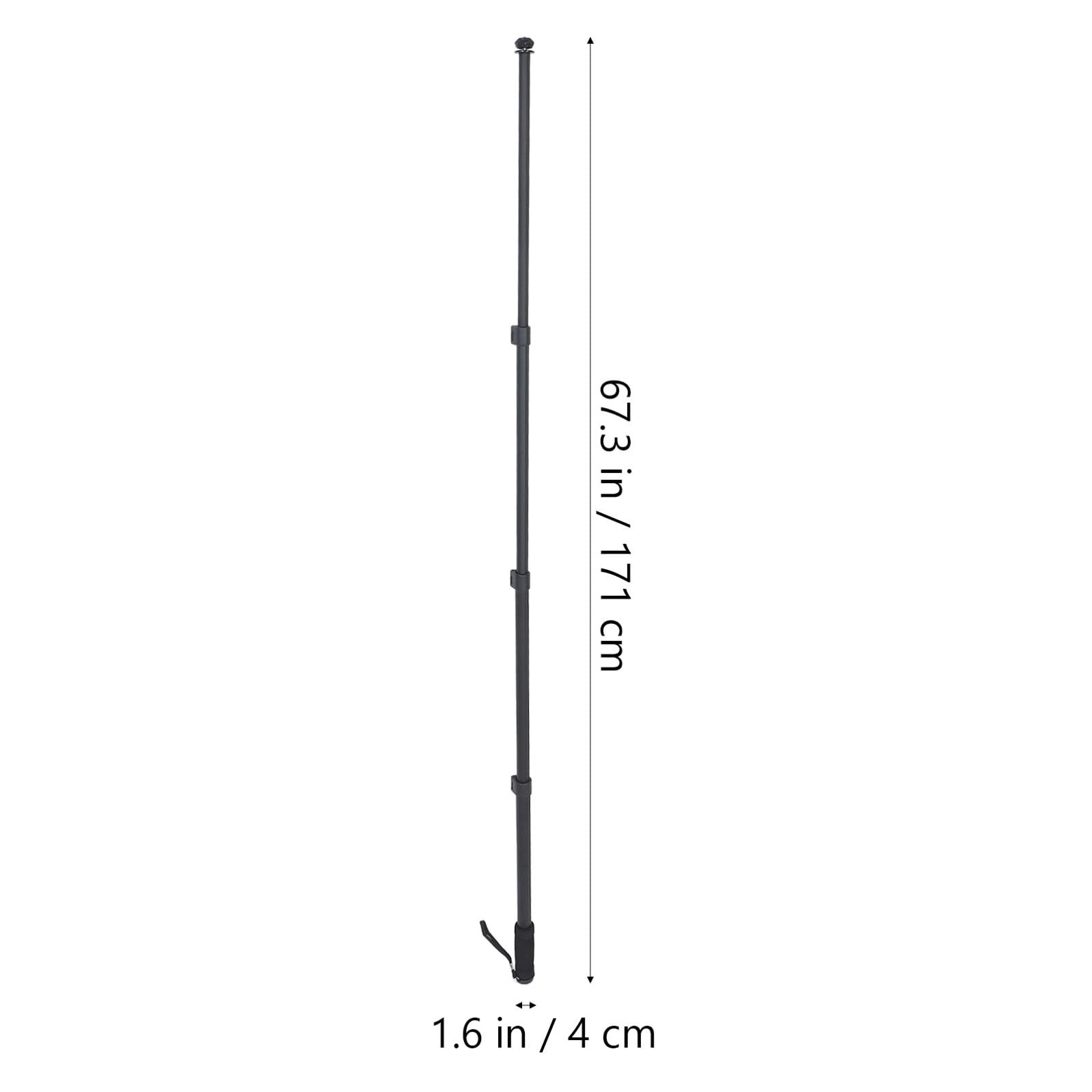 Monopié Extensible para Cámaras Digitales, Monopié Compacto de Aleación de Aluminio, Negro, Ligero, Carga Máxima 3kg para Cámara