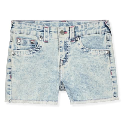 Image of True Religion Girls Jeans Shorts Set Girls Denim Short and Fashion Tee Shirt Clothing Set for Kids