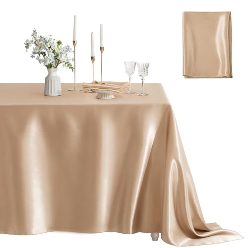 Counfeisly 1 Nappe carrée satin 52 x 52 po, Taupe