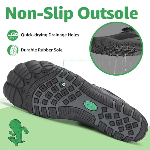 Image of SAGUARO Water Shoes for Women - Barefoot Quick-Dry Aqua Sock, Lightweight, Breathable for Swimming, Beach and Outdoor Activities Size 5.5-10.5