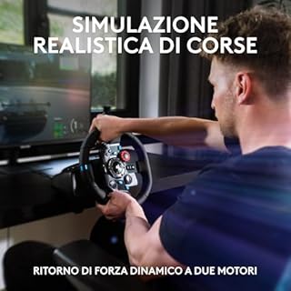 Logitech G G29 SE Driving Force - volante e pedali da corsa, ritorno di forza dinamico, vera pelle Driving Force Shifter - Per PS5, PS4 and PC, Mac - Nero
