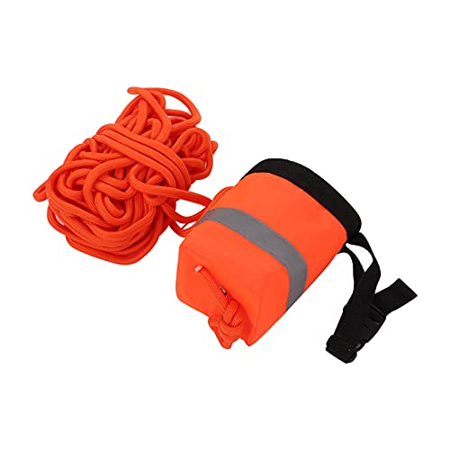 Ejoyous Wurfsack mit Seil, Wurfleine mit Sandsack Wurfseil-Tasche mit Reflektierendem Wurfseil Schwimmender Wurfleine Schwimmtasche zum Kajakfahren Bootfahren Rafting Eisfischen (15M)