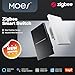 MOES Full Touch Smart Switch, ZigBee SF(Star Feather 2026 Version Wall Light Switch, Neutral Wire Required, Anti-Glare Panel,Work with Smart Life/Tuya App, Alexa and Google Home White 2 Gang