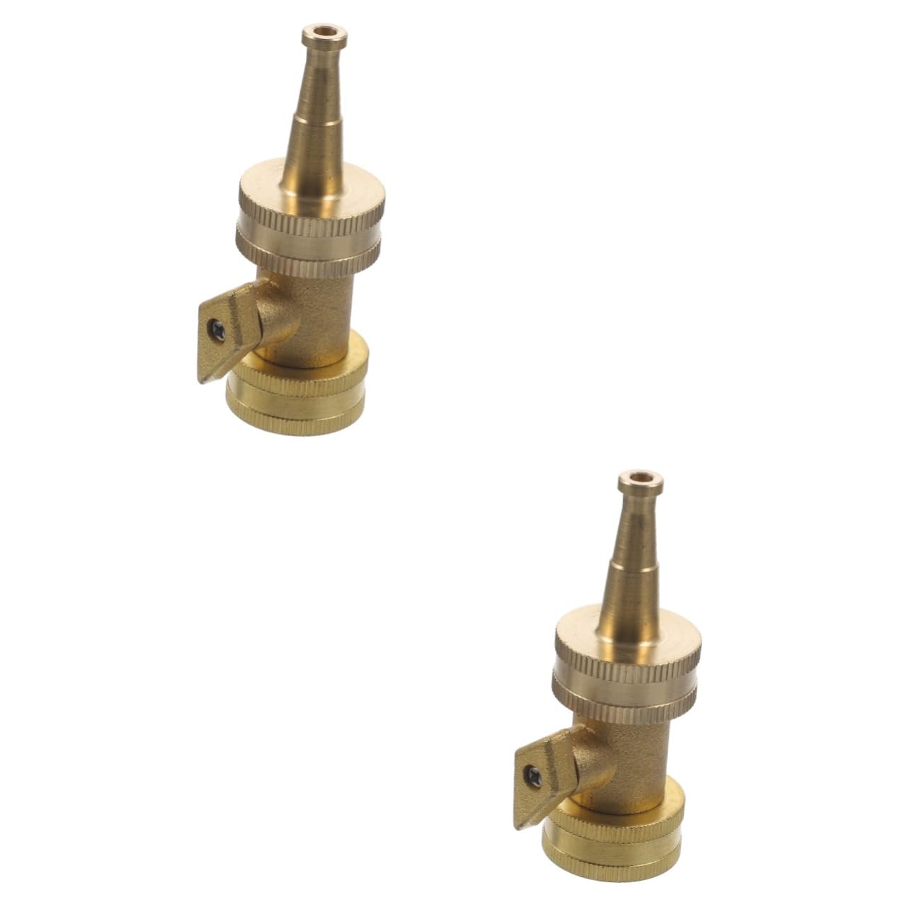 Abaodam 2 Ensembles buse en laiton buse de tuyau d'arrosage pulvérisateur jet de jardin pour machines agricoles soupape de tuyau vanne d'irrigation valve de d'arrosage Doré