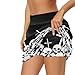 Ocxbuir Skull Head Plus Size Golf Skort for Womens Stretchy High Waisted Workout Tennis Skirts Moisture Wicking Size S