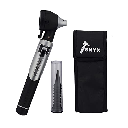 Otoscope Ear Scope with Light, Ear Infection Detector, Pocket Size Color Black