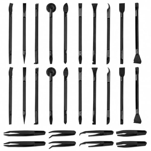 28 Pcs Car Detailing Pick Set, Crevice Cleaning Tools with Plastic Tweezers