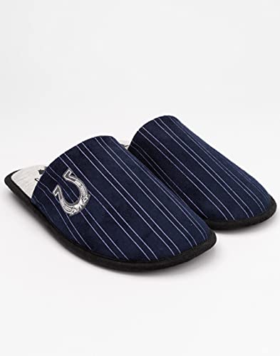 Peaky Blinders Slippers for Men | Adults Garrison Tailor Soft Touch House Shoes Merchandise Gifts for Him | Navy Blue Slip On Loafers - Image 5