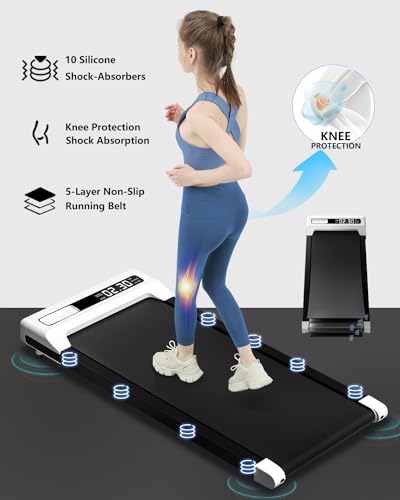 Image of Walking Pad Treadmill Under Desk,Walking Pad for Office Home,Portable Mini Treadmill,2 in 1 Walking Jogging with Remote Control, LED Display