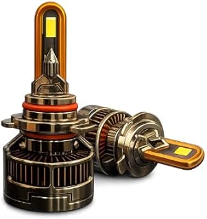 ROADPIN LED Headlight Bulbs, 40000 Lumens, 6500K White, 400W, H4 Size, Universal Fit, 2 Pack