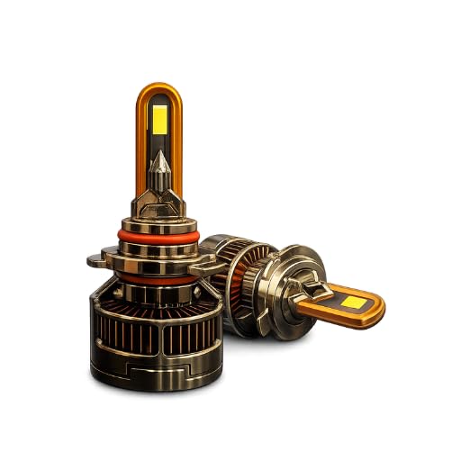 Image of LED Headlight Bulbs, 40000 Lumens, 6500K White, 400W, H4 Size, Universal Fit, 2 Pack