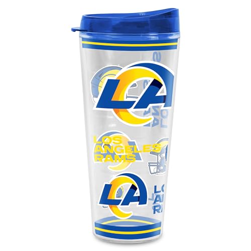 Image of Rico Industries NFL Football Los Angeles Rams Double Wall 20oz Tritan Tumbler