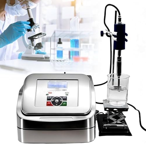 Ultra Homonizer Emulsifier Machine, 20kHz Cell Disruptor Mixer with 8mm Probe, 10-600ml Capacity for Liquid Emulsification, High-Efficiency Lab Mixing Equipment