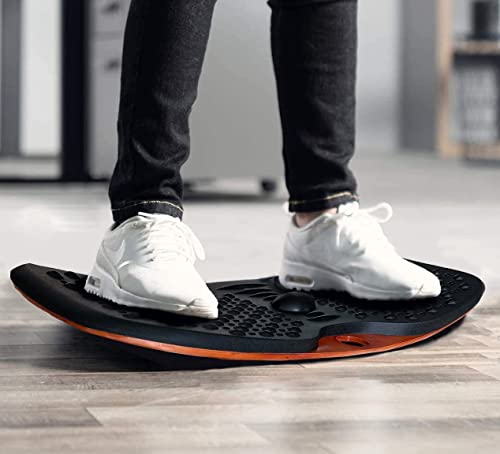 Image of Standing Desk Anti fatigue Balance Board standing desk mat wobble board Rocker Board Comfort Mat for Office (Large Size)