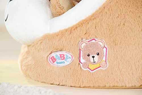 Baby Born 836927 Zapf Creation - Cuccia Per Orsacchiotto In Morbido Peluche A Forma Di Orsacchiotto Con Orecchie - 2