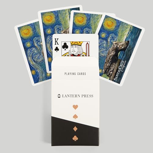 Lantern Press Santa Cruz Naipes Póker 52 Cartas miniatura 6