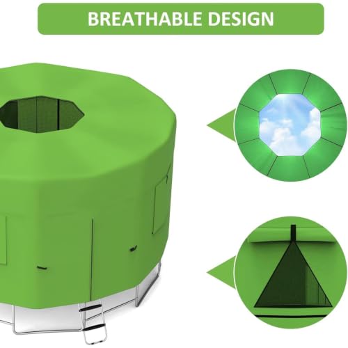 Tienda para trampolín exterior con sombra protectora para jardín e interior 5
