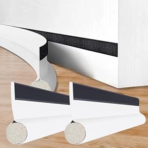 HOMURY Deurafdichting, tochtstopper, 96 cm, zelfklevende deurafdichting, tochtstopper voor deuren, bescherming tegen luchtstromen, voor wind en regen, voorkomt het binnendringen van koude lucht (wit)