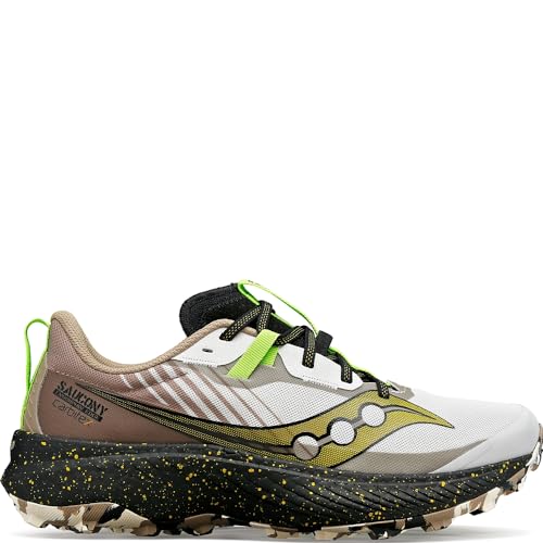 Saucony Tênis de caminhada masculino Endorphin Edge, Nevoeiro/preto, 42
