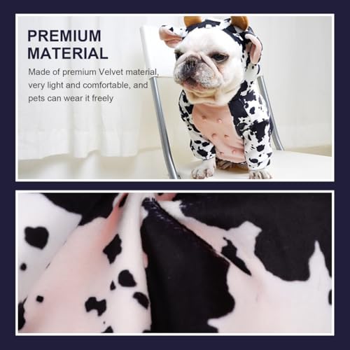 Disfraz para perro Abaodam diseño de vaca talla L miniatura 5