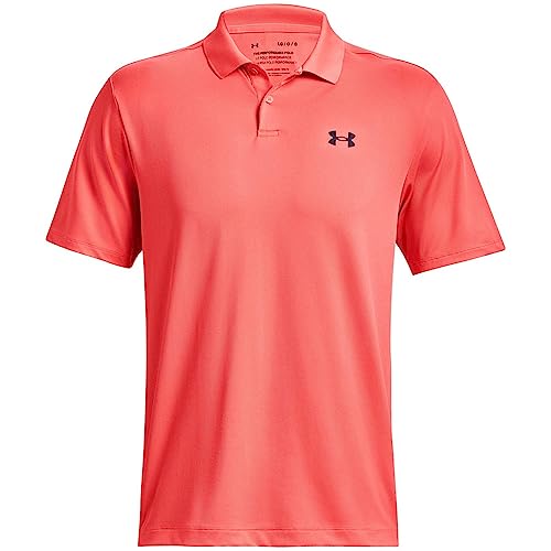 Polo UA Performance 3.0 Venom Red t-shirt col respirant XL