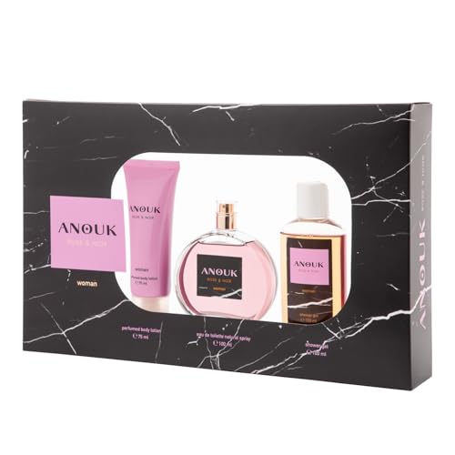 ANOUK - Rose & Noir Colonia 100 ml + Crema de Cuerpo 75 ml + Gel...