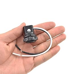 HAHIYO E12 Lamp Holder Screw in Mount Light Socket Bulb Holder Fixture Easy Wire Tighten Down Twist High temperature resistant plastic for Decor Table Electrical Circuit Assorted Total 6pieces black