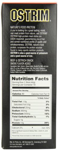 Ostrim Beef & Ostrich Snack Stick, Barbecue - 1.5 Ounce (Pack Of 20) #TOP2
