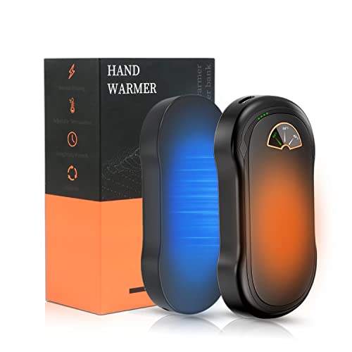 QZT Lot de 2 chauffe-mains électriques avec batterie rechargeable rechargeable USB Réutilisable pour les sports de plein air Cover