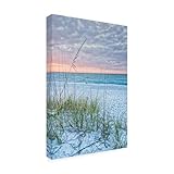 Wrapped Canvas Wall Art - Mary Lou Johnson 'Sunset Invitation' Wall Art for Living Room, Bedroom, or Office Décor - 12x19