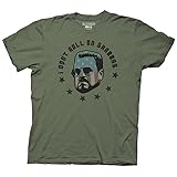 Ripple Junction Big Lebowski Adult Unisex Roll on Shabbas Heavy Weight 100% Cotton Crew T-Shirt MD Olive Green