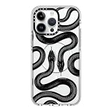 CASETiFY クリア iPhone 14 Pro Max ケース [黄ばみにくい素材/2mからの落下試験をクリア/MagSafe に対応] - Black Kingsnake