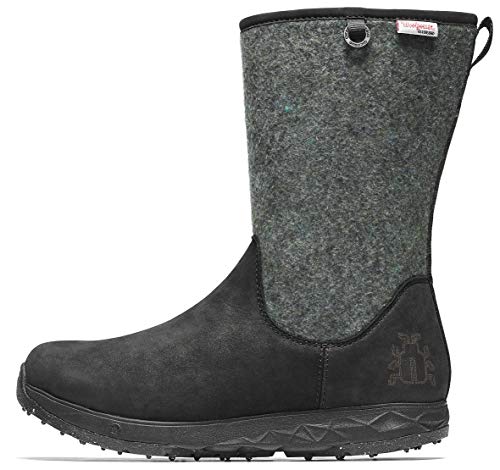 Icebug Women's Grove W BUGrip Woolpower Winter Boot, Black/Grey, 7
