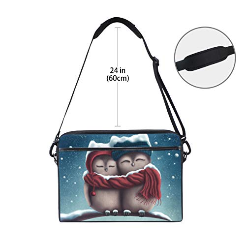Funda bandolera para portátil de 14 y 15 pulgadas con compartimentos para accesorios 6