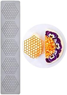 Cake Fondant Mold 1pc Honeycomb Shape Embossing Mat Chocolate Mould Reusable Lace Silicone Mold for Cake Decorating